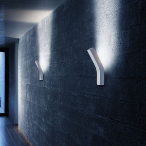 contemporary wall light / blown glass / aluminum / thermoplastic