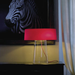 table lamp / contemporary / painted metal / blown glass