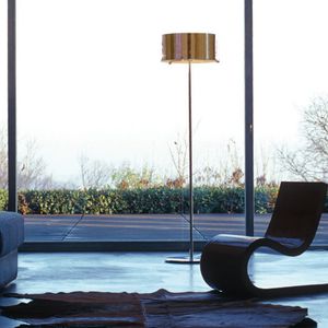 floor-standing lamp / contemporary / blown glass / white