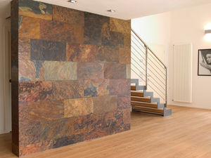 natural stone wall cladding panel / interior