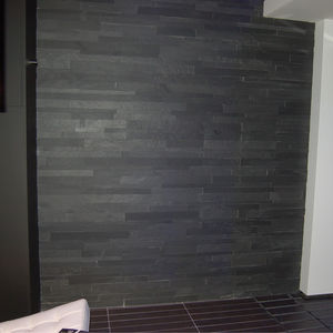 natural stone wall cladding panel / interior / textured / decorative