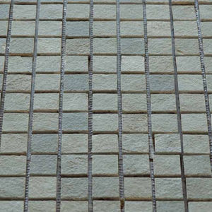 indoor mosaic tile / floor / slate / geometric