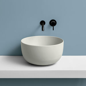 countertop washbasin / round / ceramic / contemporary