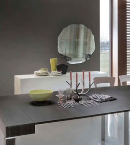 wall-mounted mirror / contemporary / round