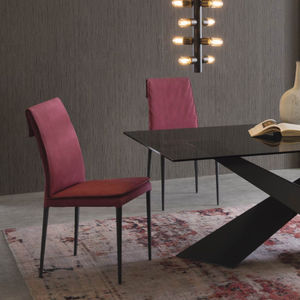 contemporary chair / upholstered / fabric