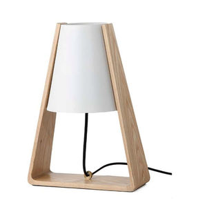 table lamp / contemporary / wooden / white