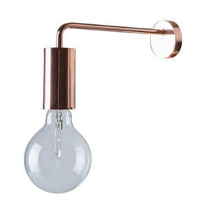 contemporary wall light / copper / glass / incandescent