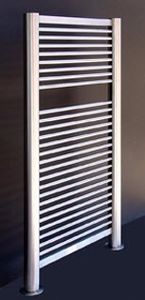 hot water towel radiator / steel / contemporary / vertical