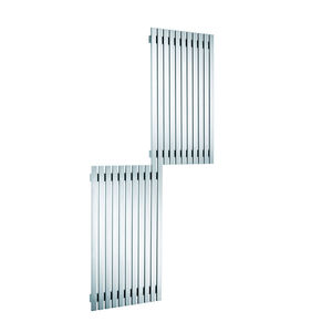 hot water radiator / stainless steel / contemporary / vertical