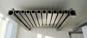 hot water radiator / stainless steel / contemporary / horizontal