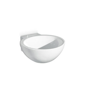 wall-mounted washbasin / round / ceramic / contemporary