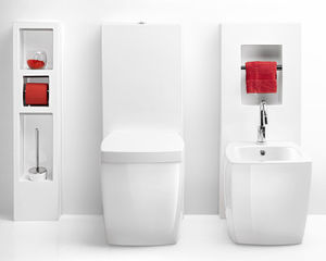 free-standing toilet / ceramic