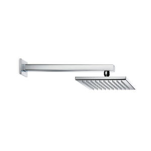 wall-mounted shower head / square / rain