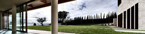 sliding patio door / aluminum / double-glazed / acoustic