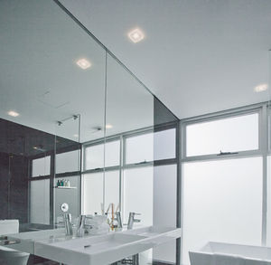surface mounted downlight / for wet rooms / LED / square
