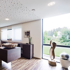 surface mounted downlight / LED / square / glass