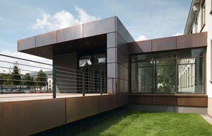 composite material cladding / copper / matte / perforated