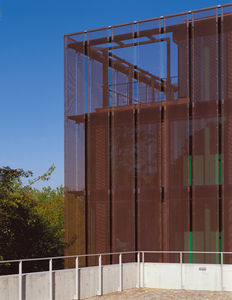 wire solar shading mesh / copper / lozenge mesh