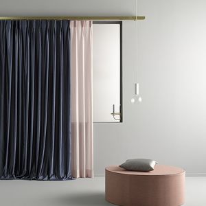 curtain fabric / for roller blinds / plain / polyester