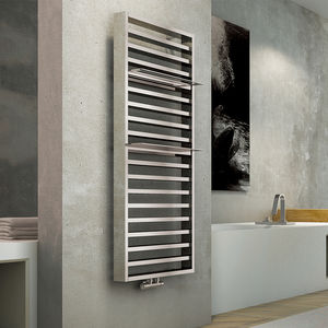 hot water radiator / steel / chrome / contemporary