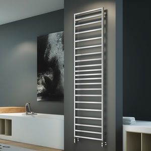 hot water towel radiator / stainless steel / contemporary / bathroom