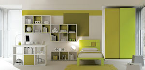 green children's bedroom furniture set / unisex