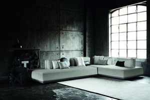 modular sofa / contemporary / leather / synthetic leather