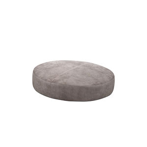 contemporary ottoman / leather / round / indoor