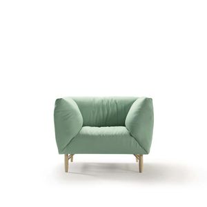 contemporary armchair / fabric / with washable removable cover / contract