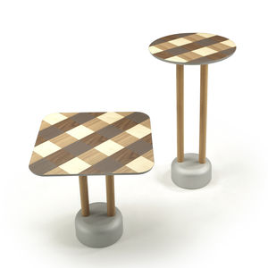 high bar table / contemporary / oak / walnut