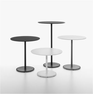 contemporary bistro table / cast iron / HPL / MDF