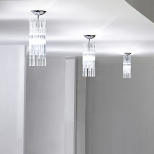 pendant lamp / contemporary / metal / glass