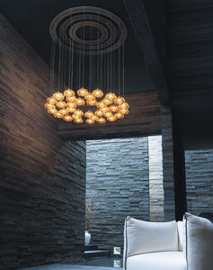 contemporary chandelier / glass / incandescent