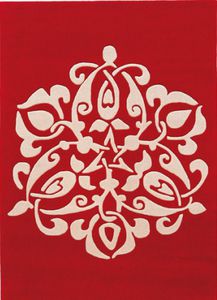 contemporary rug / synthetic / patterned