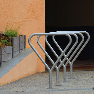 galvanized steel bike rack / for public spaces