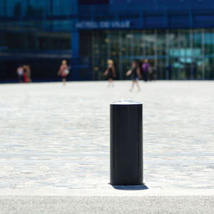 security bollard / stainless steel / retractable