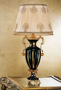 table lamp / classic / crystal / in textile
