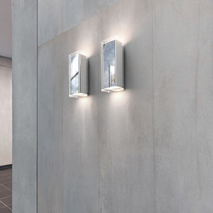 contemporary wall light / aluminum / borosilicate glass / LED