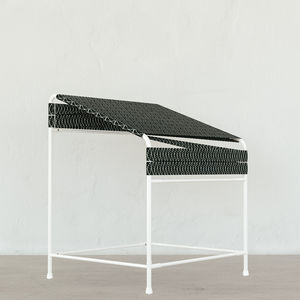 contemporary chair / ergonomic / fabric / painted metal