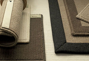 contemporary rug / plain / wool / rectangular