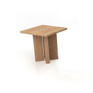 contemporary stool / solid wood