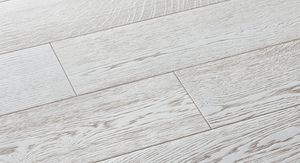 engineered parquet floor / glued / oak / brushed