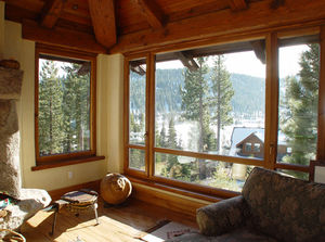 tilting window / wooden / double-glazed / thermal break