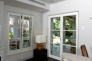 tilt-and-turn French door / wooden
