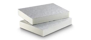 thermal insulation / rigid panel / polyisocyanurate / for metal roofs