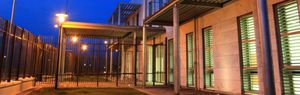 steel solar shading / for facades / orientable