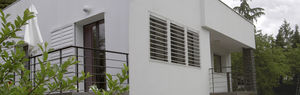 aluminum solar shading / for facades / orientable
