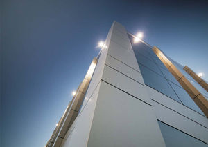 Corian® cladding / smooth / panel / metal look