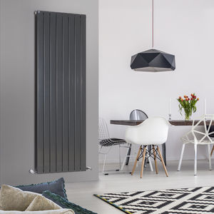 hot water radiator / metal / contemporary / rectangular