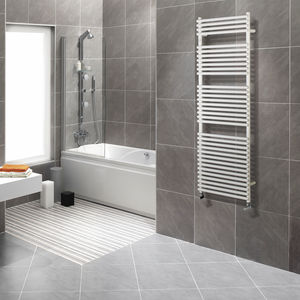 hot water towel radiator / electric / metal / contemporary